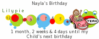 Lilypie Kids Birthday tickers